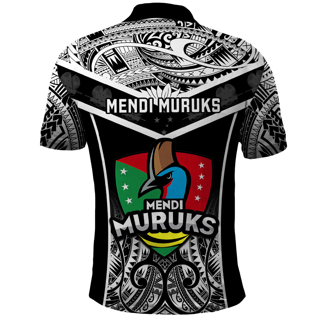 Papua New Guinea Rugby Polo Shirt Mendi Muruks PNG Polynesian Pattern - Wonder Print Shop