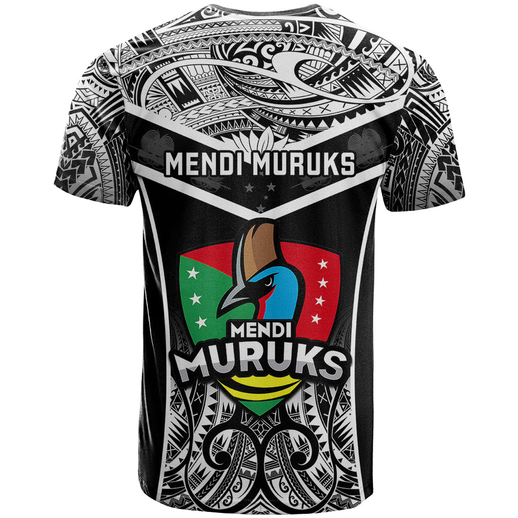 Papua New Guinea Rugby T Shirt Mendi Muruks PNG Polynesian Pattern - Wonder Print Shop