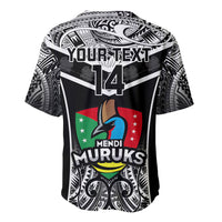 Custom Papua New Guinea Rugby Baseball Jersey Mendi Muruks PNG Polynesian Pattern - Wonder Print Shop