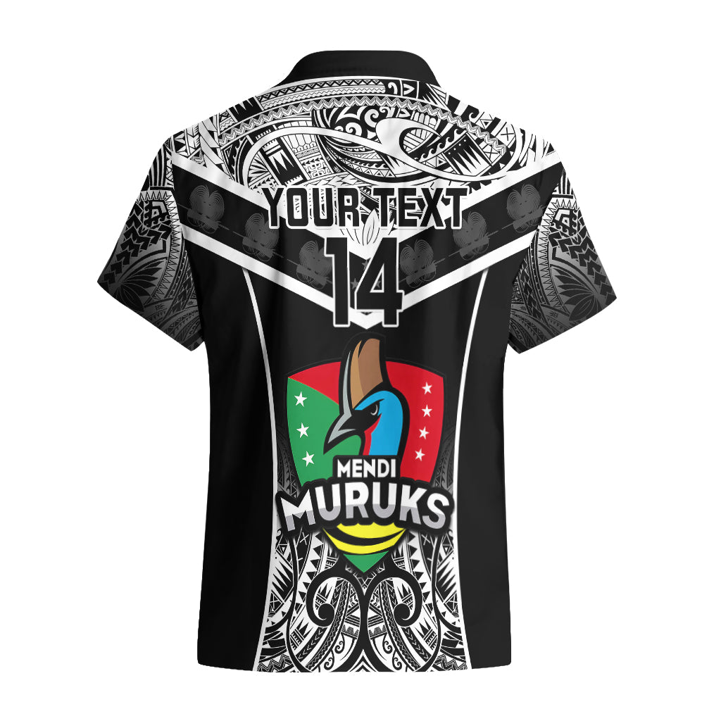 Custom Papua New Guinea Rugby Hawaiian Shirt Mendi Muruks PNG Polynesian Pattern - Wonder Print Shop
