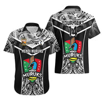 Custom Papua New Guinea Rugby Hawaiian Shirt Mendi Muruks PNG Polynesian Pattern - Wonder Print Shop
