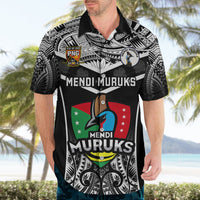 Custom Papua New Guinea Rugby Hawaiian Shirt Mendi Muruks PNG Polynesian Pattern - Wonder Print Shop