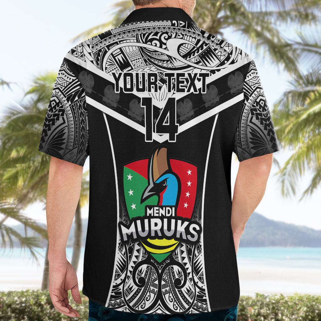 Custom Papua New Guinea Rugby Hawaiian Shirt Mendi Muruks PNG Polynesian Pattern - Wonder Print Shop