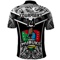 Custom Papua New Guinea Rugby Polo Shirt Mendi Muruks PNG Polynesian Pattern - Wonder Print Shop