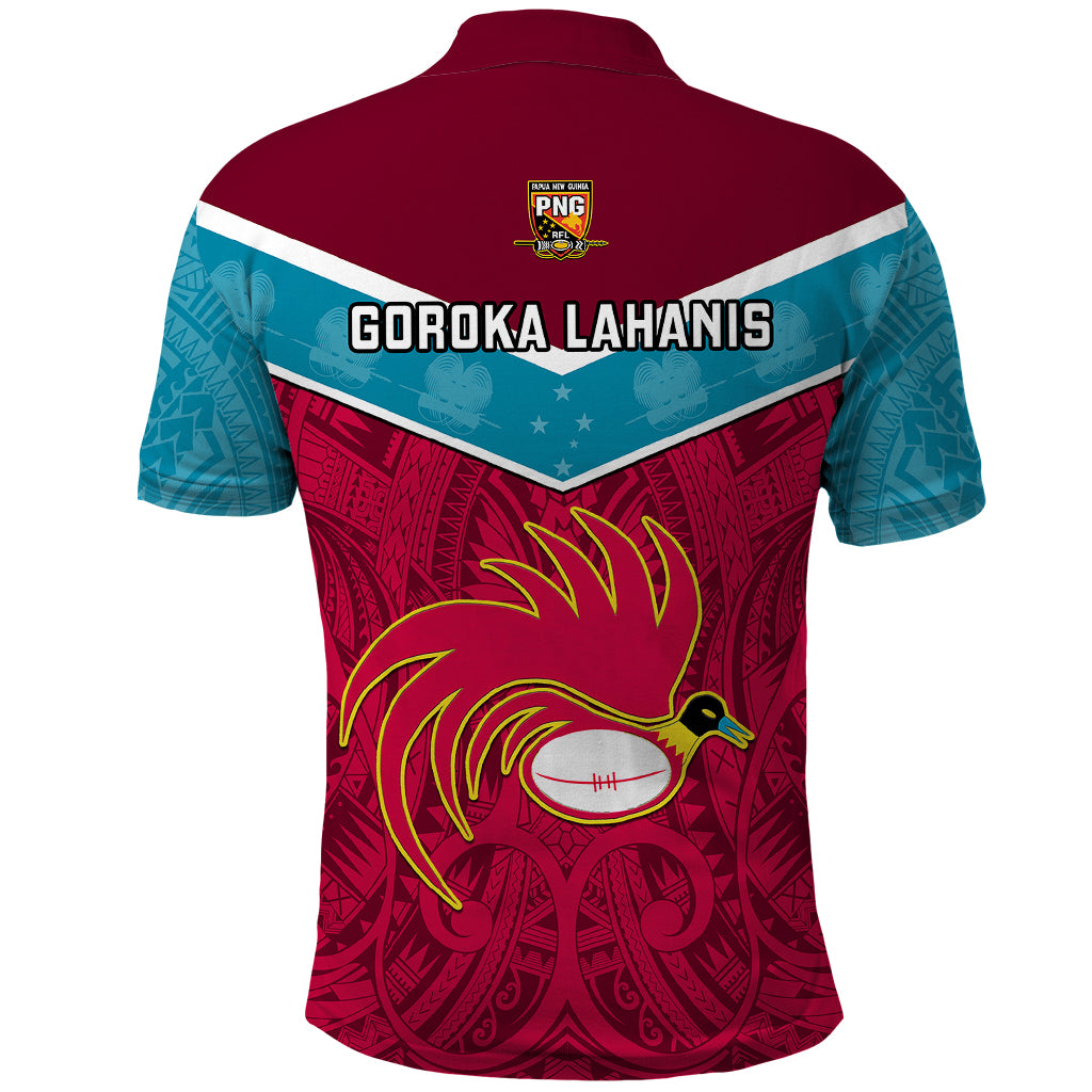 Papua New Guinea Rugby Polo Shirt Goroka Lahanis PNG Polynesian Pattern - Wonder Print Shop