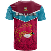 Papua New Guinea Rugby T Shirt Goroka Lahanis PNG Polynesian Pattern - Wonder Print Shop