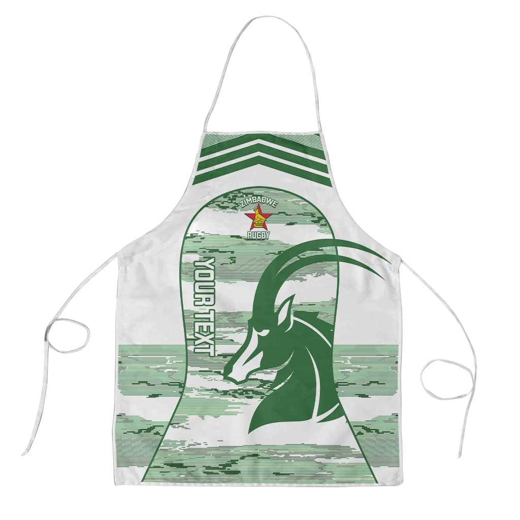 Zimbabwe Rugby Custom Apron Come On Sables White Version - Wonder Print Shop