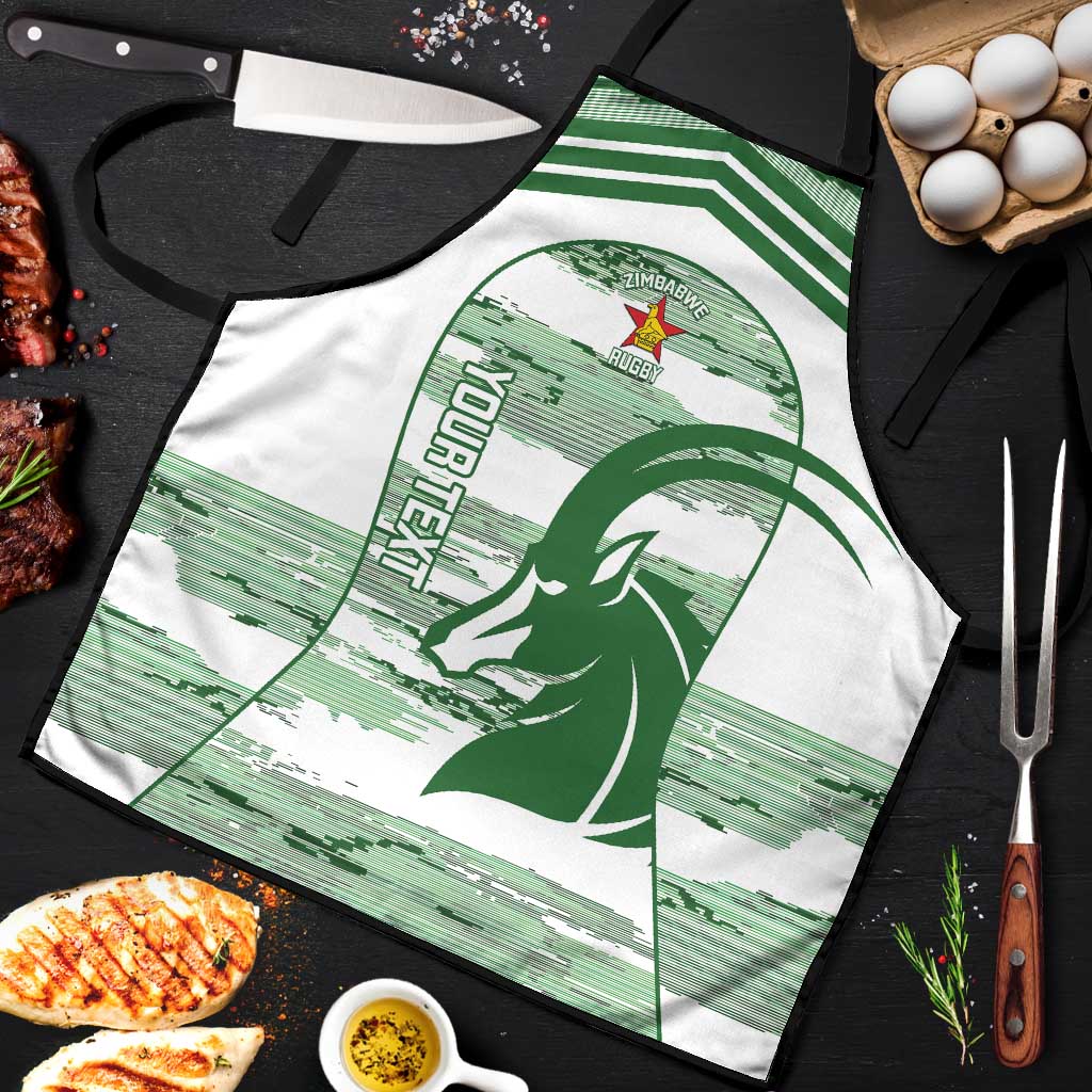 Zimbabwe Rugby Custom Apron Come On Sables White Version - Wonder Print Shop