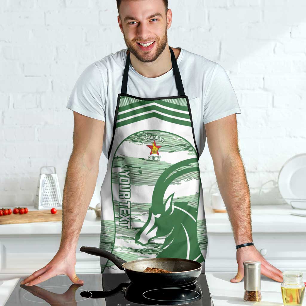 Zimbabwe Rugby Custom Apron Come On Sables White Version - Wonder Print Shop