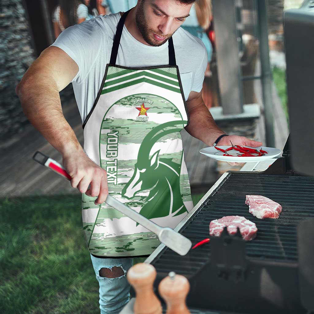 Zimbabwe Rugby Custom Apron Come On Sables White Version - Wonder Print Shop