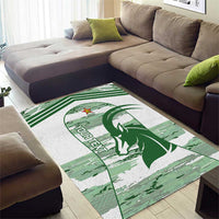 Zimbabwe Rugby Custom Area Rug Come On Sables White Version - Wonder Print Shop
