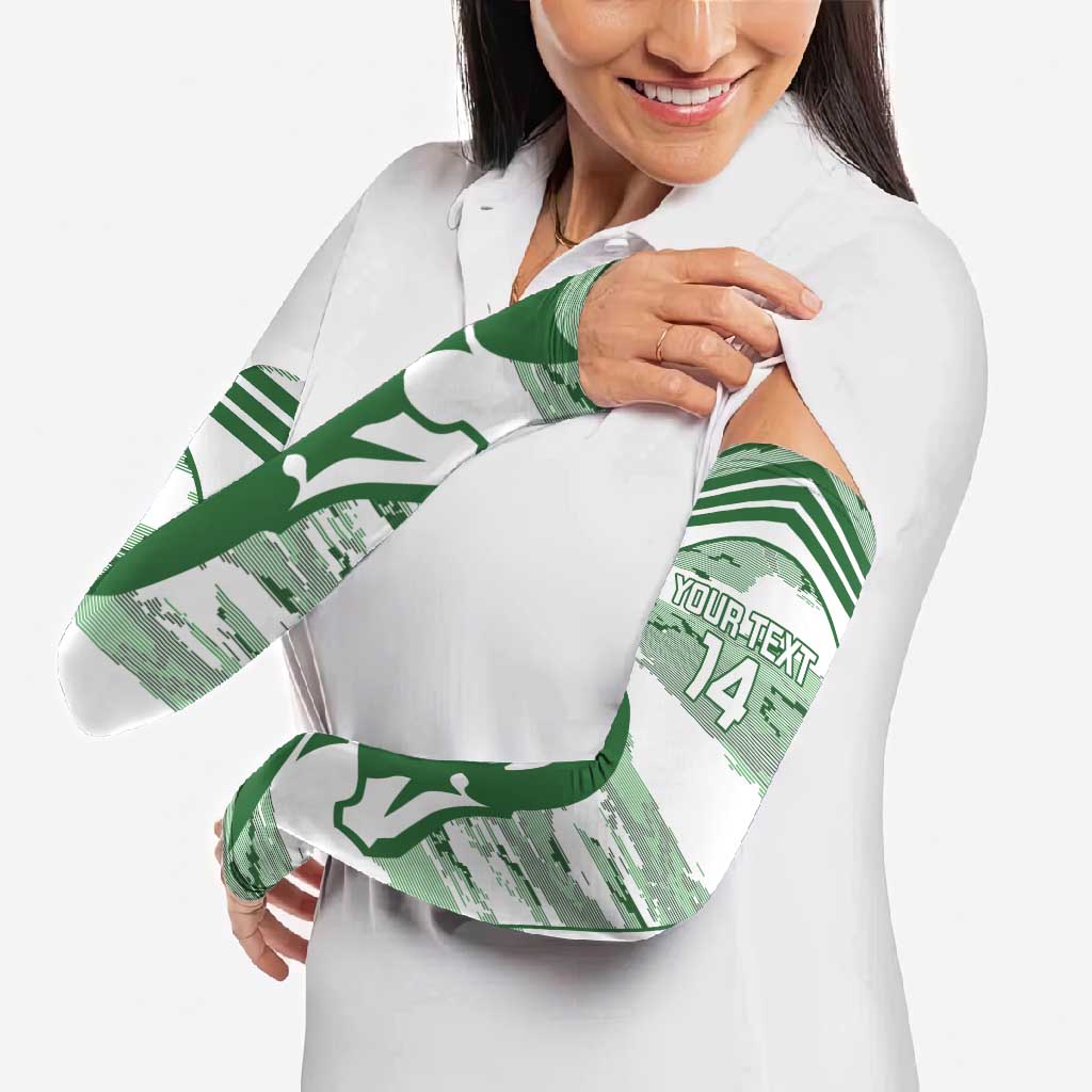 Zimbabwe Rugby Custom Arm Sleeves Come On Sables White Version - Wonder Print Shop