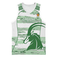 Zimbabwe Rugby Custom Basketball Jersey Come On Sables White Version - Wonder Print Shop