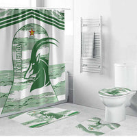 Zimbabwe Rugby Custom Bathroom Set Come On Sables White Version - Wonder Print Shop