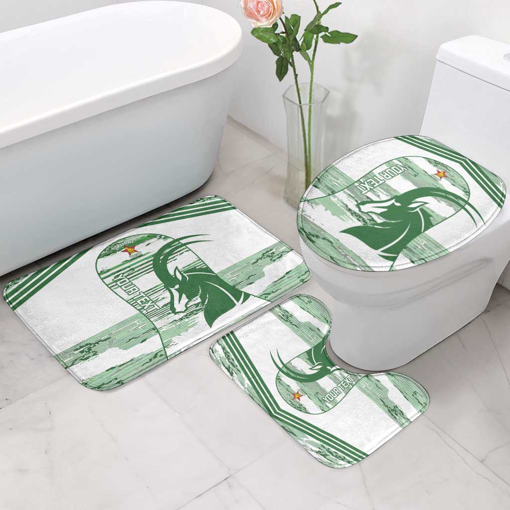 Zimbabwe Rugby Custom Bathroom Set Come On Sables White Version - Wonder Print Shop