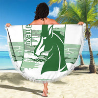 Zimbabwe Rugby Custom Beach Blanket Come On Sables White Version - Wonder Print Shop