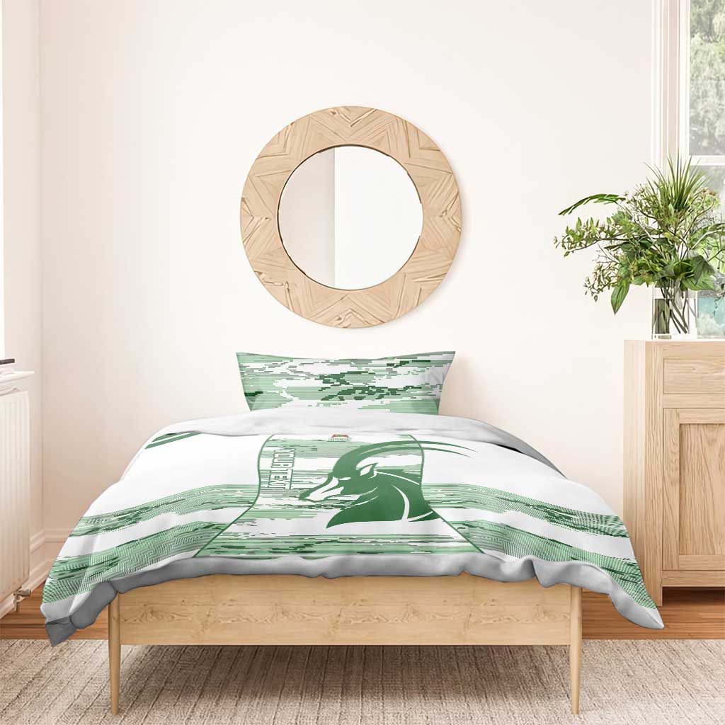 Zimbabwe Rugby Custom Bedding Set Come On Sables White Version - Wonder Print Shop