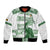 Zimbabwe Rugby Custom Bomber Jacket Come On Sables White Version - Wonder Print Shop