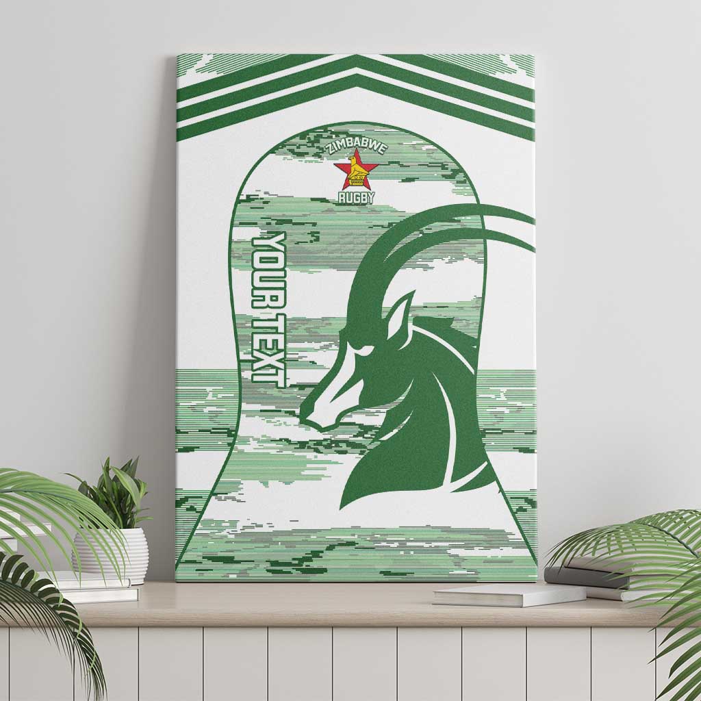 Zimbabwe Rugby Custom Canvas Wall Art Come On Sables White Version - Wonder Print Shop