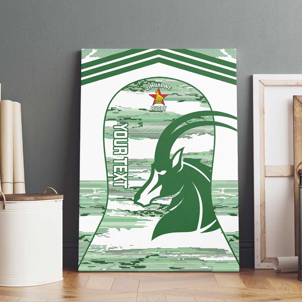 Zimbabwe Rugby Custom Canvas Wall Art Come On Sables White Version - Wonder Print Shop