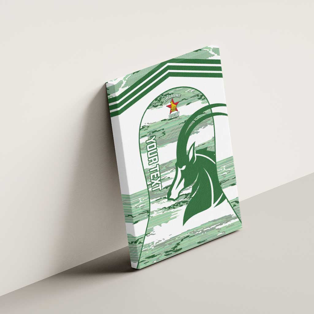 Zimbabwe Rugby Custom Canvas Wall Art Come On Sables White Version - Wonder Print Shop