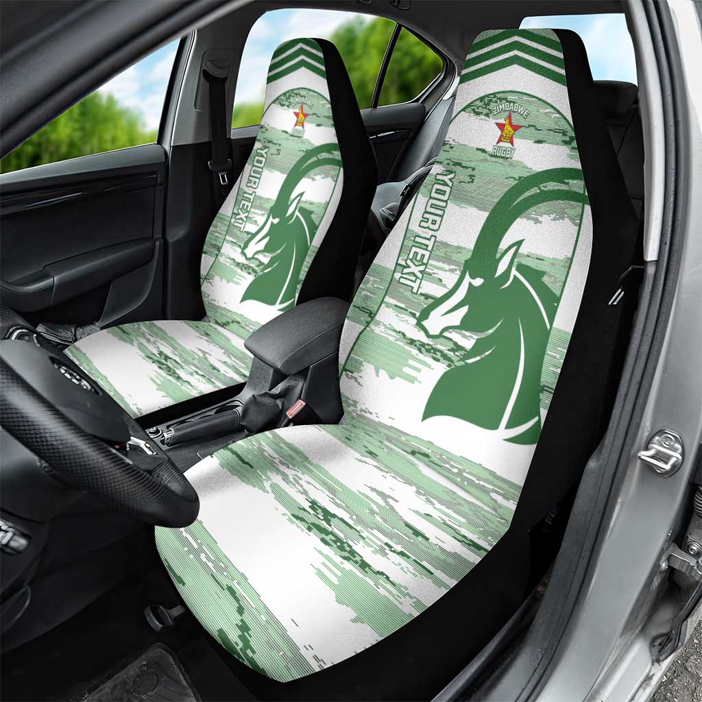 Zimbabwe Rugby Custom Car Seat Cover Come On Sables White Version - Wonder Print Shop