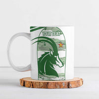 Zimbabwe Rugby Custom Ceramic Mug Come On Sables White Version - Wonder Print Shop