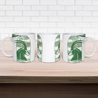 Zimbabwe Rugby Custom Ceramic Mug Come On Sables White Version - Wonder Print Shop