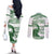 Zimbabwe Rugby Custom Couples Matching Off The Shoulder Long Sleeve Dress and Long Sleeve Button Shirt Come On Sables White Version - Wonder Print Shop