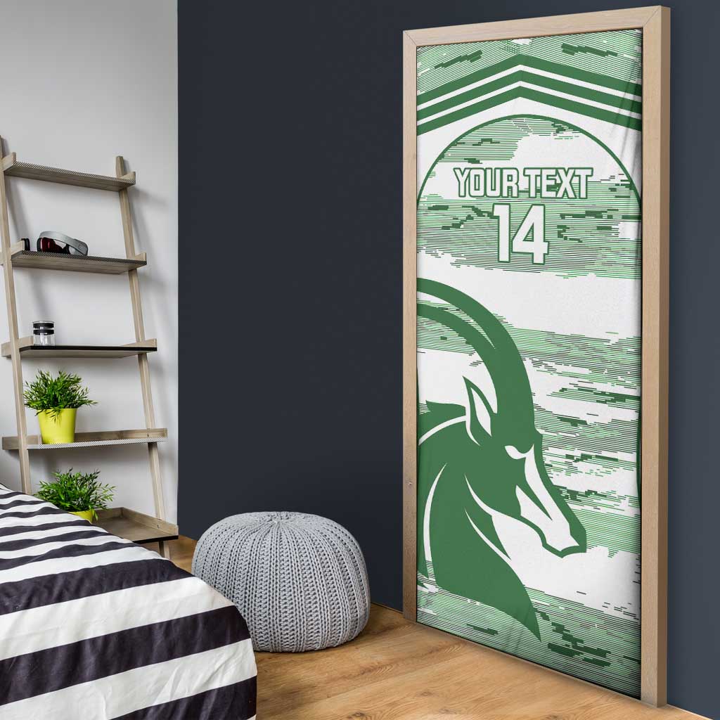 Zimbabwe Rugby Custom Door Cover Come On Sables White Version - Wonder Print Shop