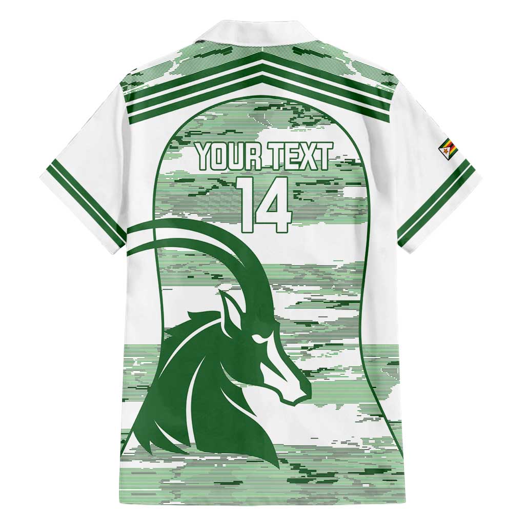 Zimbabwe Rugby Custom Family Matching Long Sleeve Bodycon Dress and Hawaiian Shirt Come On Sables White Version - Wonder Print Shop