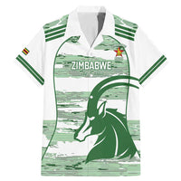 Zimbabwe Rugby Custom Family Matching Mermaid Dress and Hawaiian Shirt Come On Sables White Version - Wonder Print Shop
