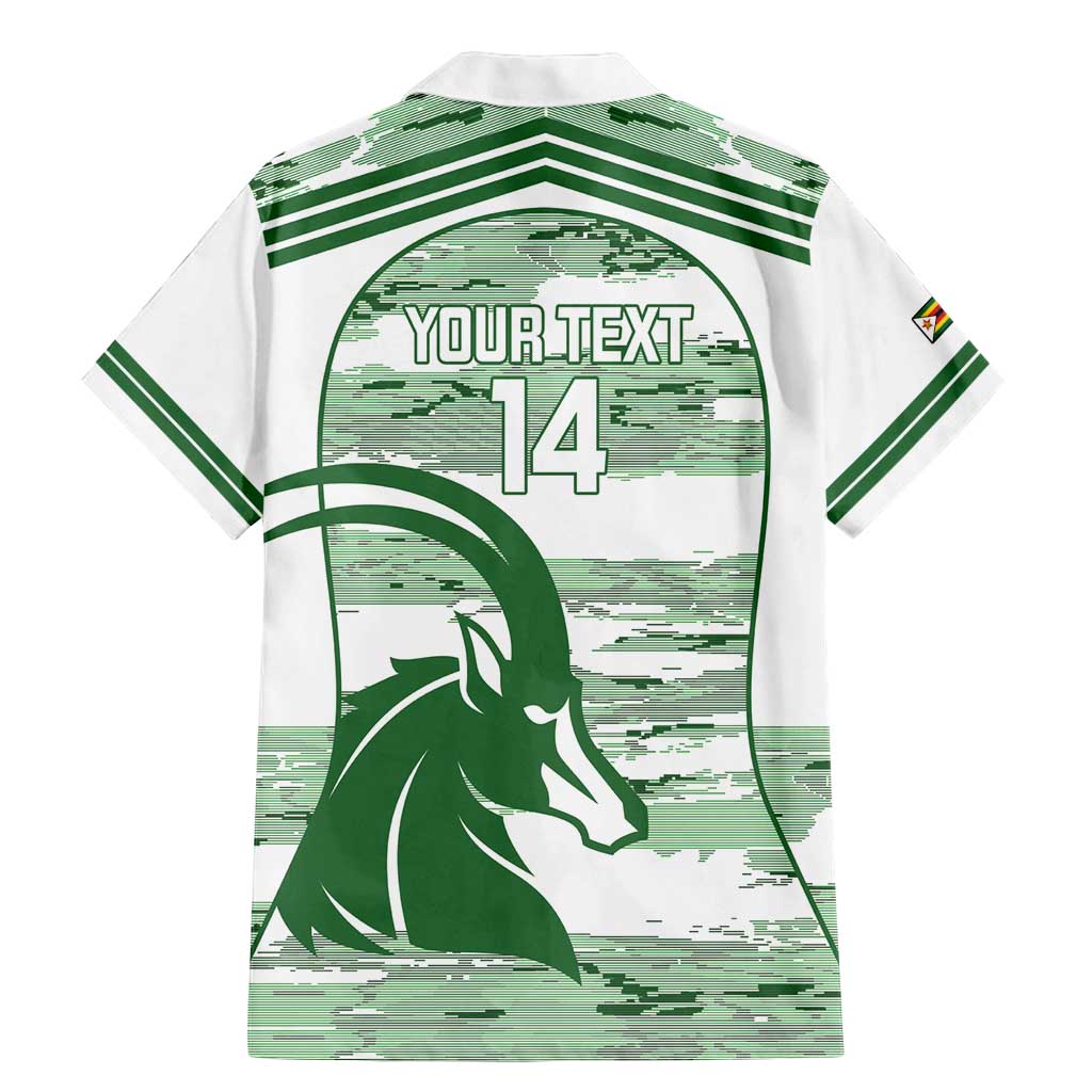 Zimbabwe Rugby Custom Family Matching Mermaid Dress and Hawaiian Shirt Come On Sables White Version - Wonder Print Shop