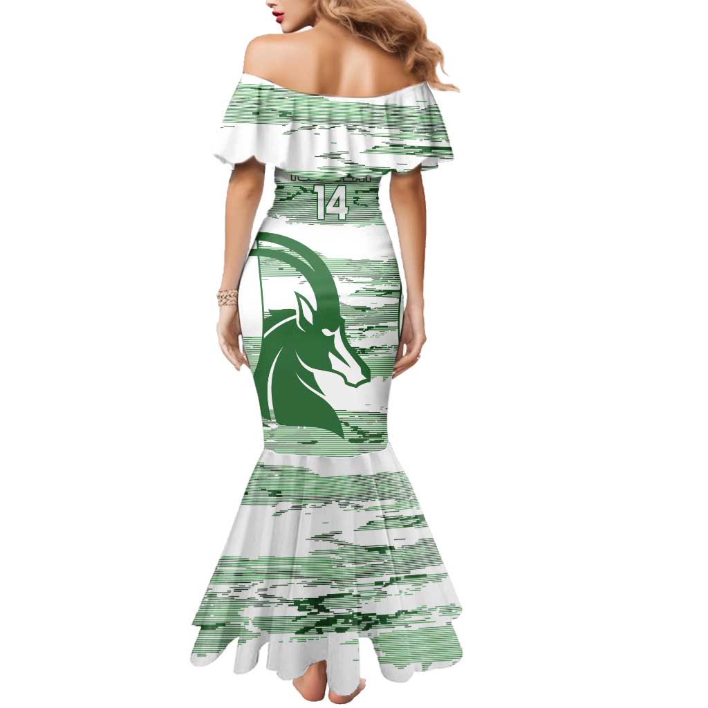 Zimbabwe Rugby Custom Family Matching Mermaid Dress and Hawaiian Shirt Come On Sables White Version - Wonder Print Shop