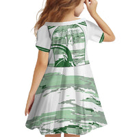 Zimbabwe Rugby Custom Family Matching Off Shoulder Maxi Dress and Hawaiian Shirt Come On Sables White Version - Wonder Print Shop