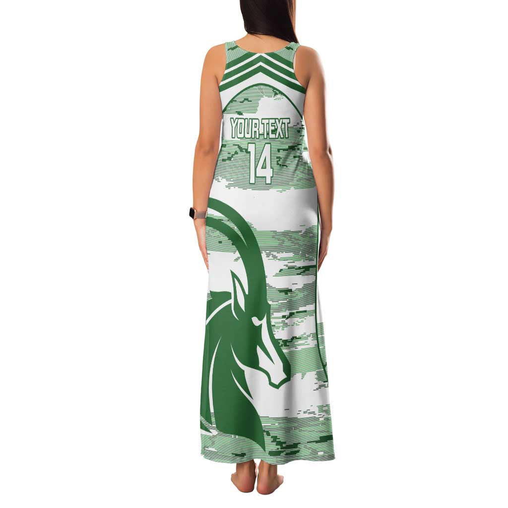 Zimbabwe Rugby Custom Family Matching Tank Maxi Dress and Hawaiian Shirt Come On Sables White Version - Wonder Print Shop