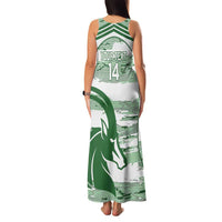 Zimbabwe Rugby Custom Family Matching Tank Maxi Dress and Hawaiian Shirt Come On Sables White Version - Wonder Print Shop