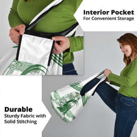 Zimbabwe Rugby Custom Grocery Bag Come On Sables White Version - Wonder Print Shop