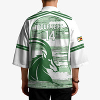 Zimbabwe Rugby Custom Kimono Come On Sables White Version - Wonder Print Shop