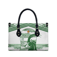 Zimbabwe Rugby Custom Leather Bag Come On Sables White Version - Wonder Print Shop