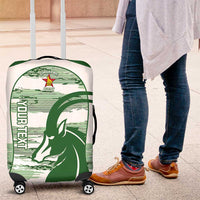Zimbabwe Rugby Custom Luggage Cover Come On Sables White Version - Wonder Print Shop
