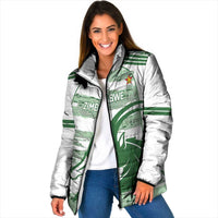 Zimbabwe Rugby Custom Padded Jacket Come On Sables White Version - Wonder Print Shop