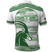 Zimbabwe Rugby Custom Polo Shirt Come On Sables White Version - Wonder Print Shop