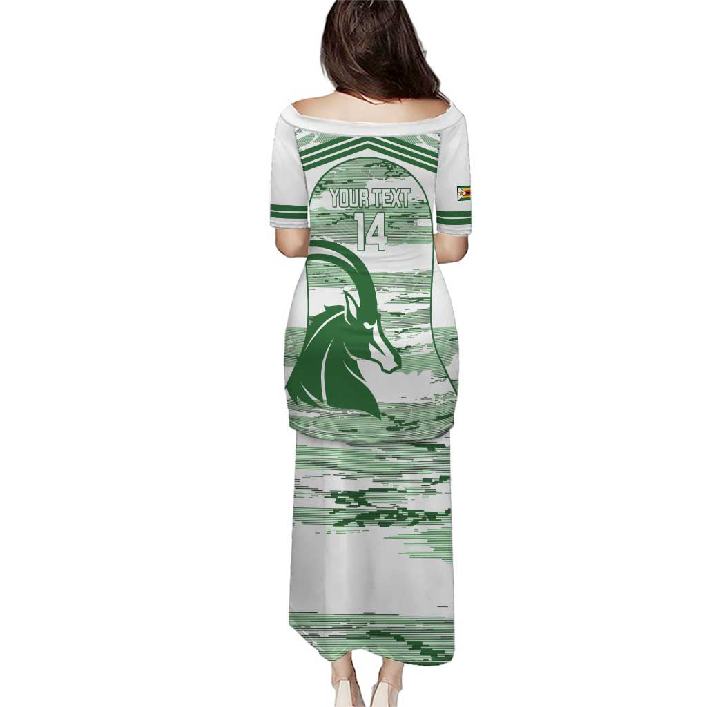 Zimbabwe Rugby Custom Puletasi Come On Sables White Version - Wonder Print Shop