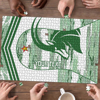 Zimbabwe Rugby Custom Puzzle Come On Sables White Version - Wonder Print Shop