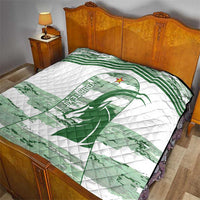 Zimbabwe Rugby Custom Quilt Come On Sables White Version - Wonder Print Shop