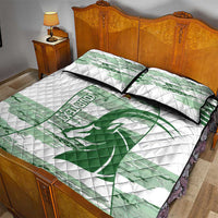 Zimbabwe Rugby Custom Quilt Bed Set Come On Sables White Version - Wonder Print Shop