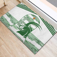 Zimbabwe Rugby Custom Rubber Doormat Come On Sables White Version - Wonder Print Shop