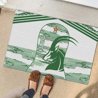 Zimbabwe Rugby Custom Rubber Doormat Come On Sables White Version - Wonder Print Shop
