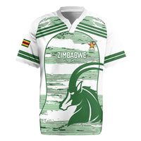 Zimbabwe Rugby Custom Rugby Jersey Come On Sables White Version - Wonder Print Shop